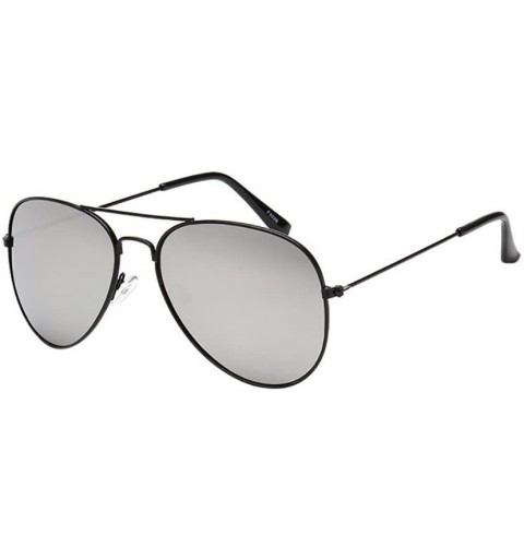 Aviator Women Men Vintage Retro Glasses Unisex Fashion Oversize Frame Classic Aviator Sunglasses Eyewear (B) - B - C3195NL24G...