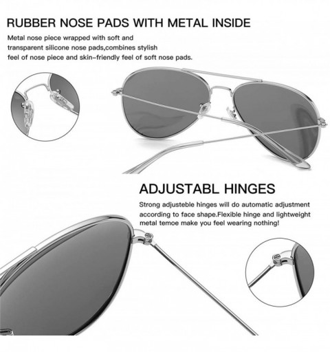 Aviator Polarized Sunglasses Ultralight Stainless Steel Fashion Color Film Sunglasses Unisex Aviator Sunglasses - CW194HR92TH...