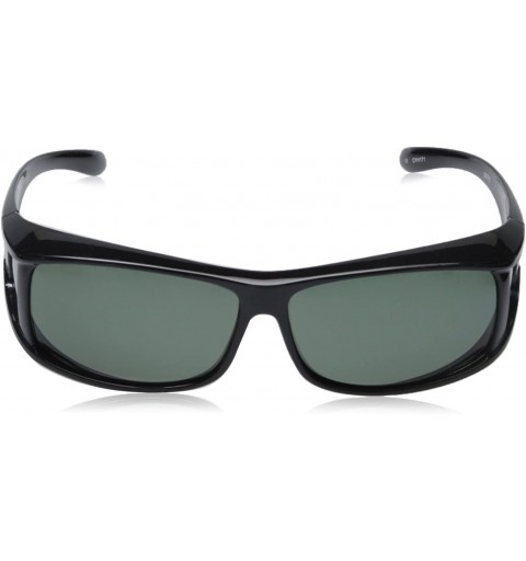 Wrap Polarized Fit Over Prescription Sunglasses P77 - Black & Smoke - CA1146RXFRP $20.98