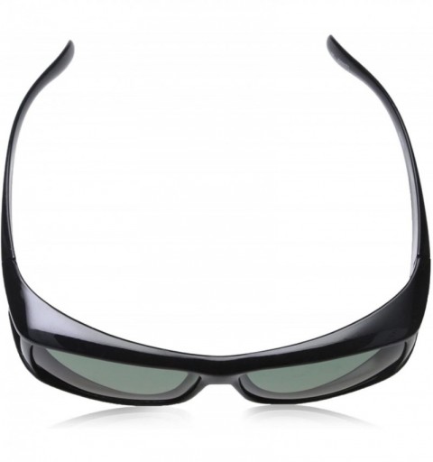 Wrap Polarized Fit Over Prescription Sunglasses P77 - Black & Smoke - CA1146RXFRP $20.98