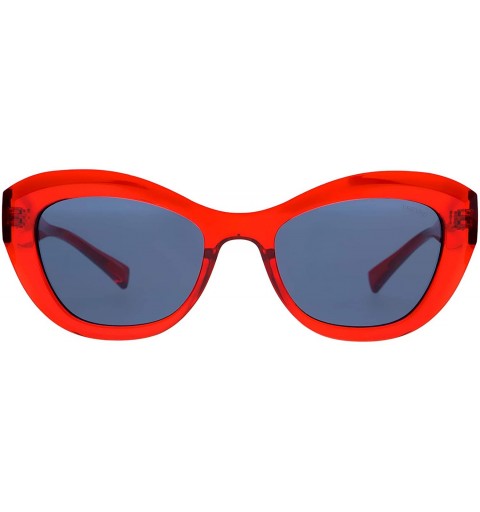 Cat Eye Camilla Womens Designer Fashion Cat Eye Sunglasses - Red - CF18Y32XQIS $27.25