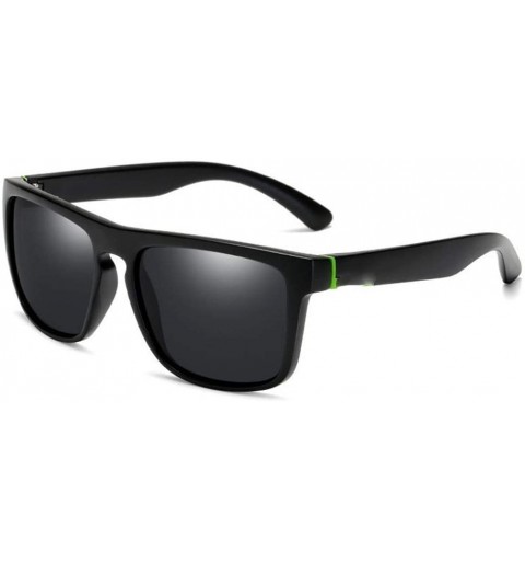 Oversized Men Polarized Sunglasses Driving Sun Glasses for Men Square Sunglass Retro Shades Eyewear - 3 - CA194O4643U $21.20