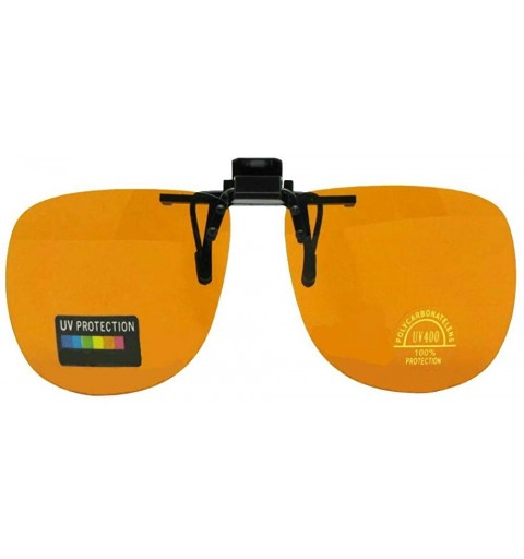 Square Blue Light Blocking Non Polarized Flip Up Sunglasses - CB18H9XSQRR $13.53