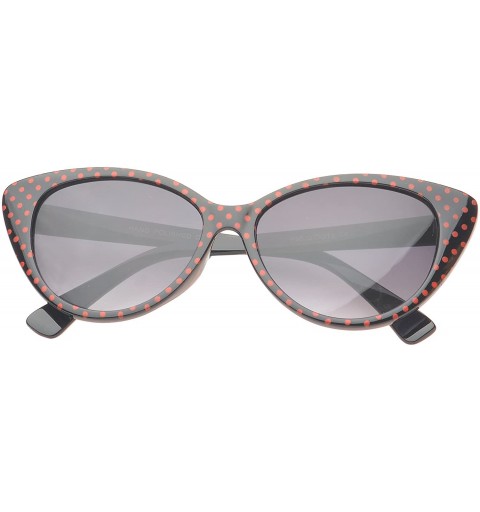 Cat Eye 'Saville' Cat eye Fashion Sunglasses - Black-red - CX11PMFMG6V $9.77