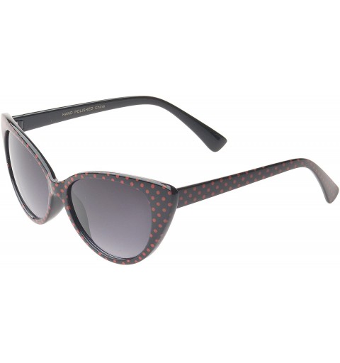 Cat Eye 'Saville' Cat eye Fashion Sunglasses - Black-red - CX11PMFMG6V $9.77