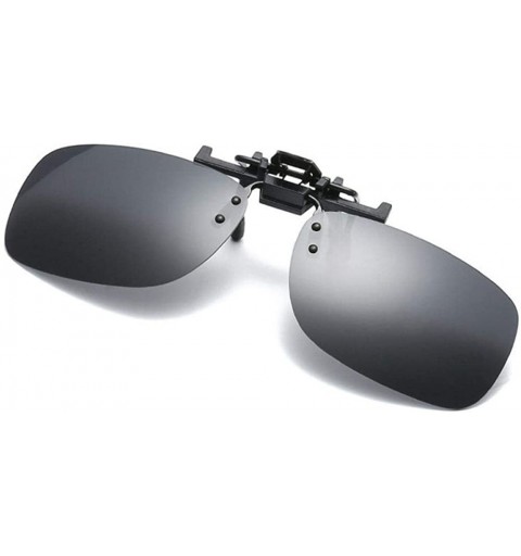 Aviator 2019 Fashion Polarized Sunglasses Clip Men Top Brand Designer Sun Silver - Green - C918Y2OC9XL $12.06