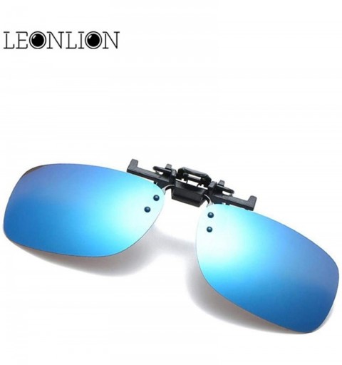 Aviator 2019 Fashion Polarized Sunglasses Clip Men Top Brand Designer Sun Silver - Green - C918Y2OC9XL $12.06