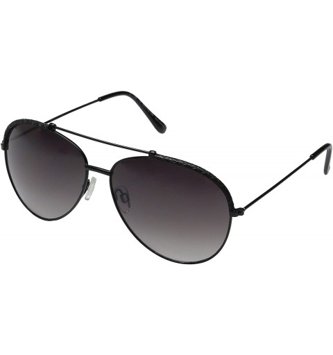 Aviator 10 Black Fashion Sunglasses - C512DPQ4ANJ $30.71