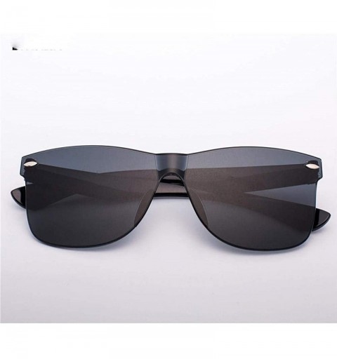 Aviator 2019 New Transparent Sunglasses Women Vintage Colorful Retro Fashion Rimless C1 - C6 - C518YLYLKOO $9.13