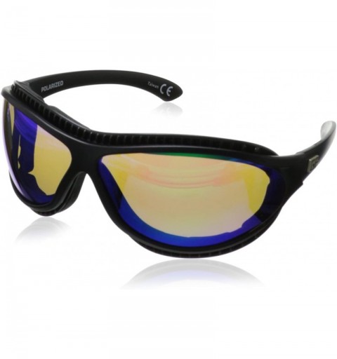 Sport Sunglasses Mackerel 272 Polarized Wrap Sungalsees - Matte Black - CQ11HHHUANH $40.88