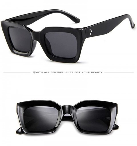 Oval Polarized Sunglasses Riding Square Driving Women Sunglasses Rectangular Fashion punk Sun Glasses - F - CQ196Z0RTUD $8.84