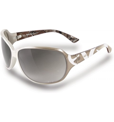 Round RealTree Womens Rack Sunglasses - Gray/White - C1189KQ2ZN9 $10.85