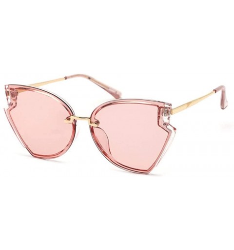 Aviator Sunglasses Female Metal Sunglasses Female Glasses - D - CJ18QQE9XQU $38.08