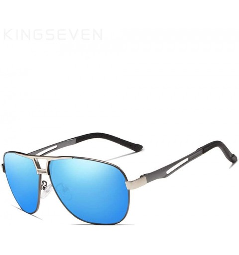 Aviator Classic Polarized Sunglasses Men Driving Aluminium Brown Frame Gold Brown - Gold Gray - CM18XQZ6CTM $13.81