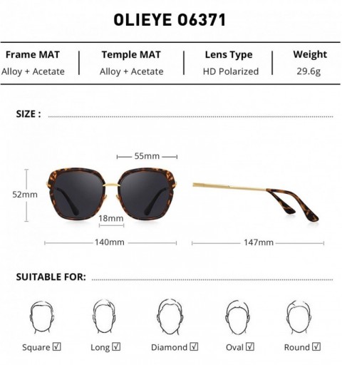 Aviator Vintage Oversized Shield Frame Women's Polarized Sunglasses Holiday Sunglasses for Women with Gift Box O6371 - CN18YN...
