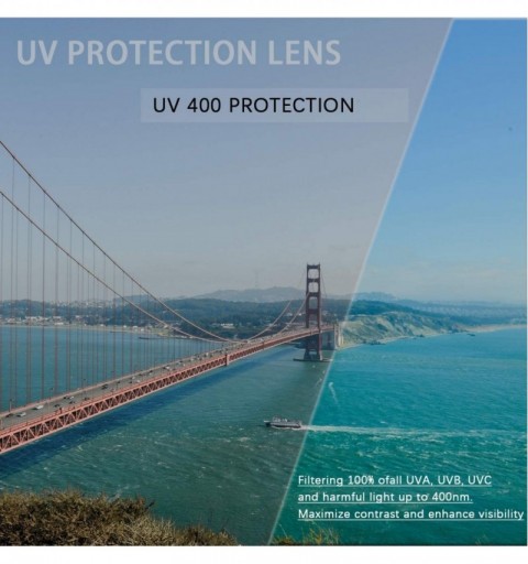 Oversized Squared Oversized Sunglasses for Women Men-Fashion Stylish Flat Top Design Big Shades UV Protection 8076 - CO197QOG...