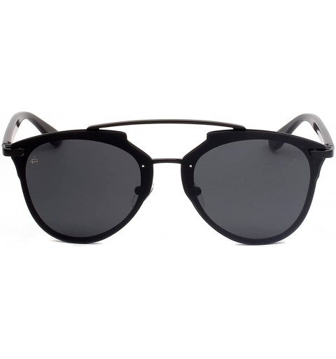 Oversized ICON Collection "The Benz" Handcrafted Geometric Sunglasses - Sunglasses - CY18688LGGY $23.92