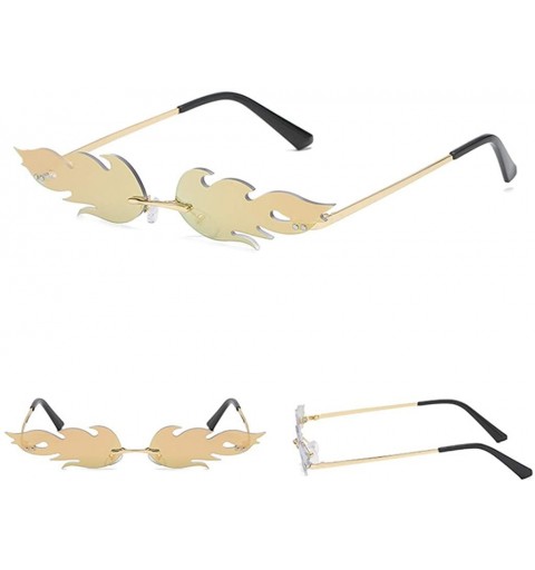 Sport Unisex Fashion Irregular Shape Sunglasses Glasses Retro Style Steampunk Glasses - E - CL193XE2IA9 $8.84