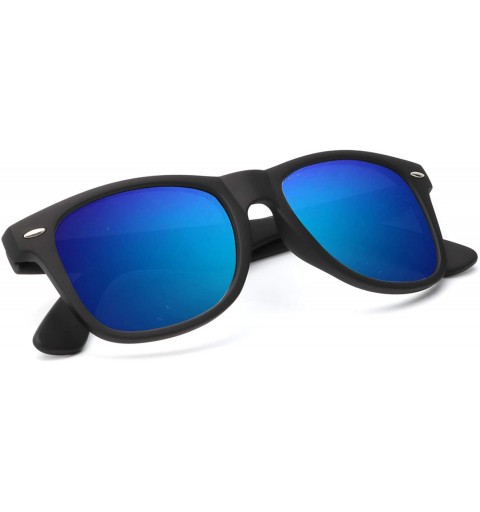 Goggle Polarized Sunglasses for Men and Women Matte Finish Sun glasses Color Mirror Lens 100% UV Blocking - Green - CX18QI0EW...