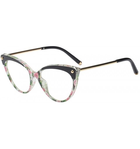 Cat Eye Optical Glasses Eyewear Women - Ladies Cat eyes Fashion Accessories - Floral - CH18SIU4NAC $8.48