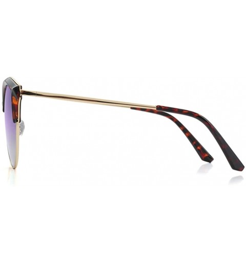 Oversized Vintage Cateye Sunglasses for Women Polarized Oversized Cat Eye Mirror Driving Glasses Designer - Purple - C01809ND...