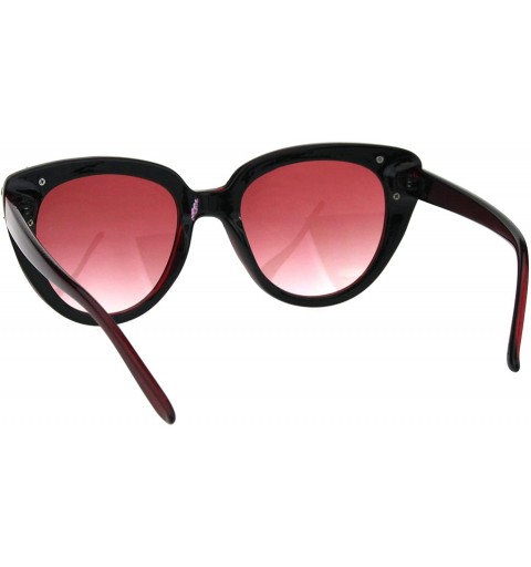 Butterfly Womens Rhinestone Sunglasses Butterfly Cateye Fashion Eyewear UV 400 - Burgundy (Burgundy) - C218KL9XRY8 $8.83