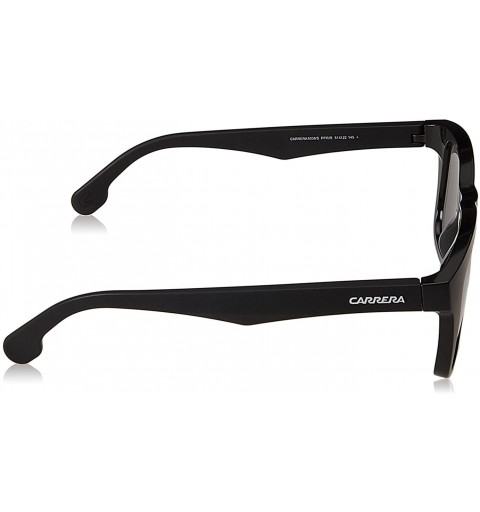Rectangular Plastic Rectangular Sunglasses 51 0PPR Black Metalized IR gray blue lens - CE17XHU3OAE $41.34
