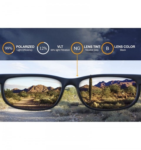 Sport Polarized Replacement Lenses for Caballito Sunglasses - Black - CJ1889UL2CQ $27.29