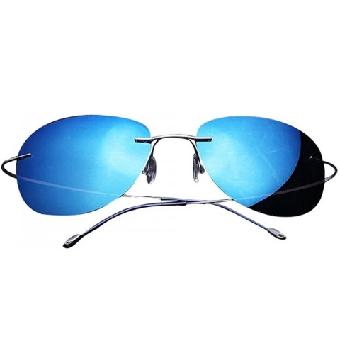 Wayfarer Men's Polarized Sunglasses Unbreakable Frame Sports Style Sunglasses for Driving Cycling Running - CL18DYOMR8S $32.33