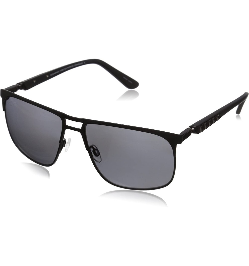 Aviator G2014S Polarized Aviator Sunglasses - Satin Black & Onyx - C511AHAWBR3 $52.61