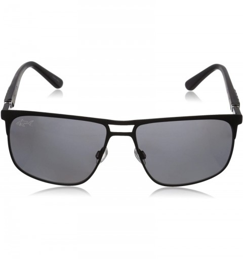 Aviator G2014S Polarized Aviator Sunglasses - Satin Black & Onyx - C511AHAWBR3 $52.61