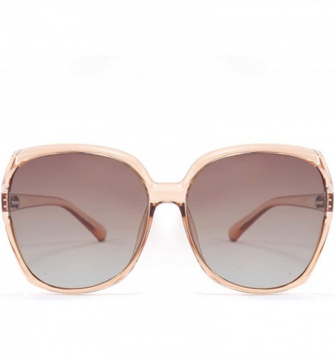 Square Polarized Square Sunglasses UV400 Shades Fashion Big Frame Eyeglasse for sea - hiking - running 9118 - C818RYT2YAS $57.80