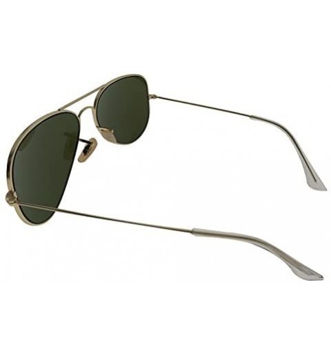 Aviator Classic Unisex Aviator Sunglasses Metal Frame and Glass UV 400 Protection Lens - CU18GQEWT98 $9.04