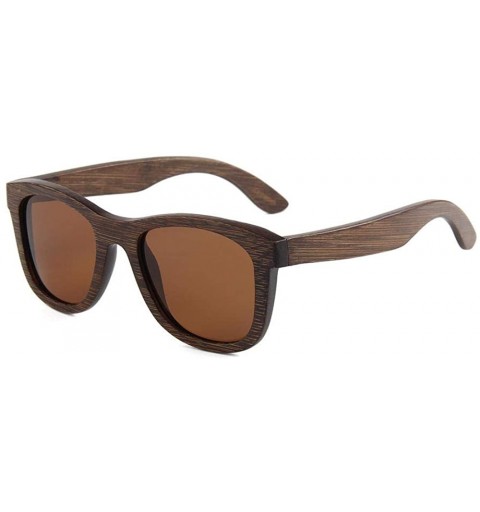 Rimless Polarized Full Bamboo Sunglasses True Film Bamboo Fashion Sunglasses Bamboo Glasses - C318X9XY89D $55.83