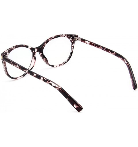 Round Blue Light Blocking Glasses for Women Man- Retro Round Cateye Anti Eyestrain Computer Game Glasses - C118WM943L8 $14.13