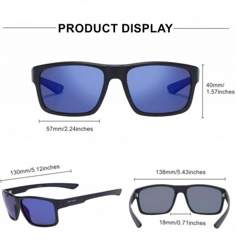 Oversized Men's Classic Polarized Sunglasses Driving Vintage UV400 Sun Glasses for Men Women - CZ18TACNRH4 $25.05