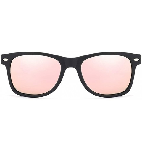 Square Women Fashion Square Polarized Sunglasses Classic Vintage Shades Rivet Sun Glasses Goggles UV400 - CU199OGLL35 $8.50