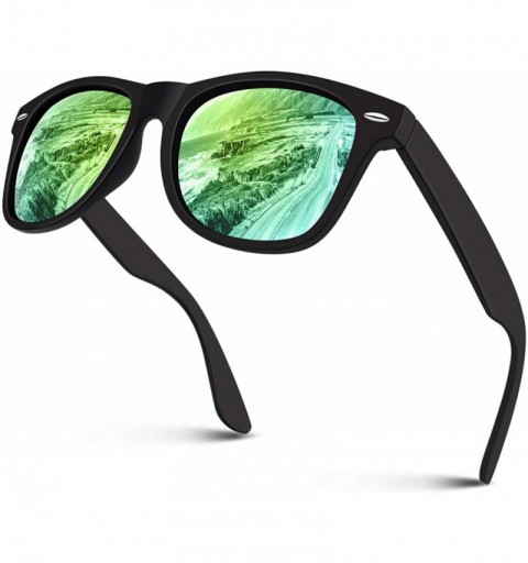 Rectangular Polarized Sunglasses for Men Retro Classic Square Frame Shades SR003 - C118NHONQMM $14.14
