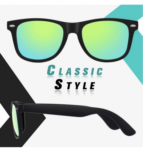 Rectangular Polarized Sunglasses for Men Retro Classic Square Frame Shades SR003 - C118NHONQMM $14.14
