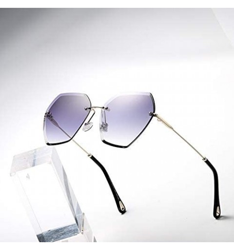 Butterfly The New Fashion Sunglasses for Women Oversized Vintage Shades Polarized - Gradient Gray - C818RUZ3ZGS $15.65
