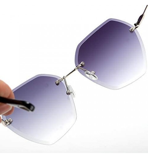 Butterfly The New Fashion Sunglasses for Women Oversized Vintage Shades Polarized - Gradient Gray - C818RUZ3ZGS $15.65