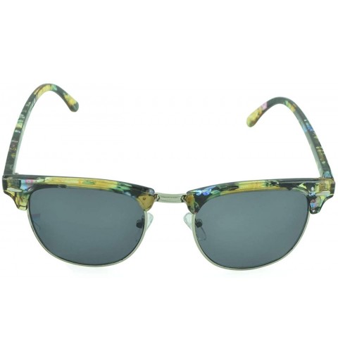 Oversized Women's Celebrity Style Sunglasses - Oversized Retro Style - Green-floral - CM12DFL99SV $12.29