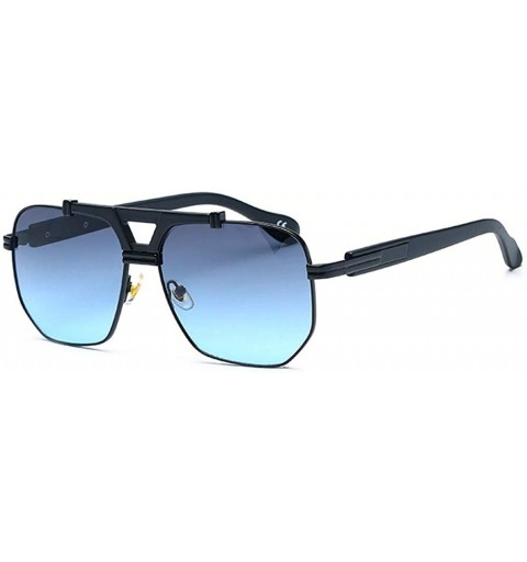 Aviator Stylish metal frame material - ladies coated sunglasses retro sunglasses - B - CT18S5C9MLS $34.99