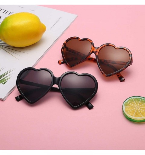 Rimless Women Fashion Oversized Heart Shaped Retro Sunglasses Cute Eyewear Uv Protection Eyeglasses Eyewear For Outdoor - CF1...