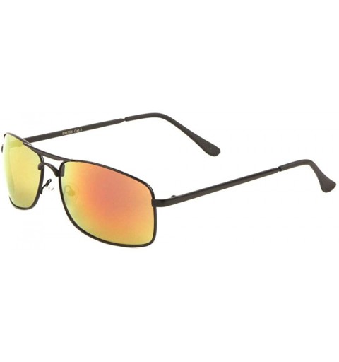 Square Light Weight Rounded Square Sunglasses - Red - C1197WQ4698 $28.55