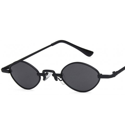 Oval Unisex Sunglasses Retro Red Drive Holiday Oval Non-Polarized UV400 - Black Grey - CA18RLUNA3R $10.43