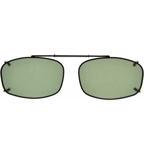 Rectangular Metal Frame Rim Polarized Lens Clip On Sunglasses 5434MM - 3pcs Mix - CL18S30GN8U $14.69