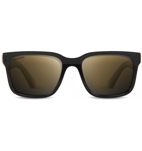 Sport Romeo Black Sport Motorcycle Riding Driving Sunglasses with Polarized Gold Mirror Lens - CY193CGUNOI $50.27