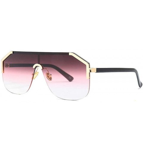 Square Siamese Lens Square Sunglasses European And American Fashion Street Beat Tide Sunglasses - CB18X8A55Z2 $39.10