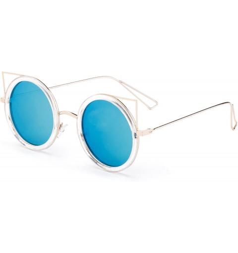 Oversized Karina" - New Cateye Design Fashion Sunglasses Translucent Unique Oversized Sunglasses for Women - C017YE3CDZ5 $12.62